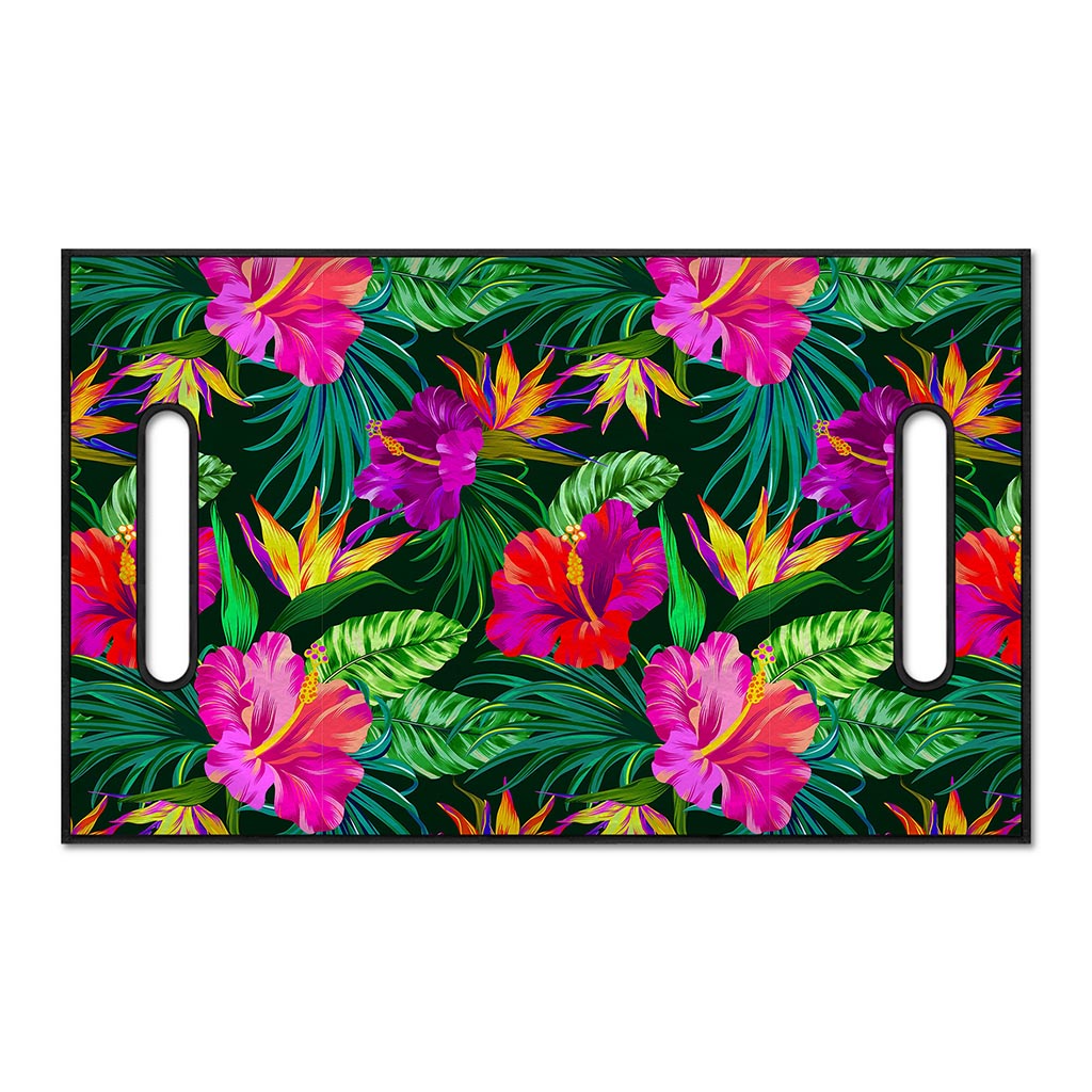 Purple Tropical Pattern Print Golf Cart Seat Cover