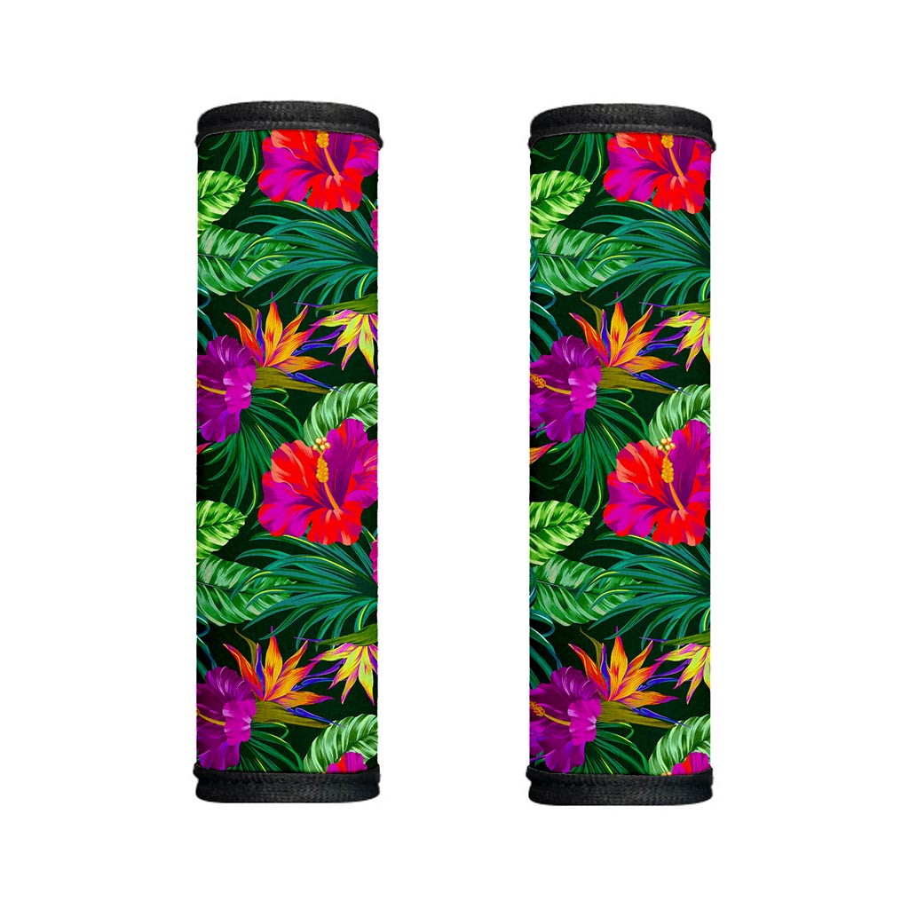 Purple Tropical Pattern Print Handle Covers