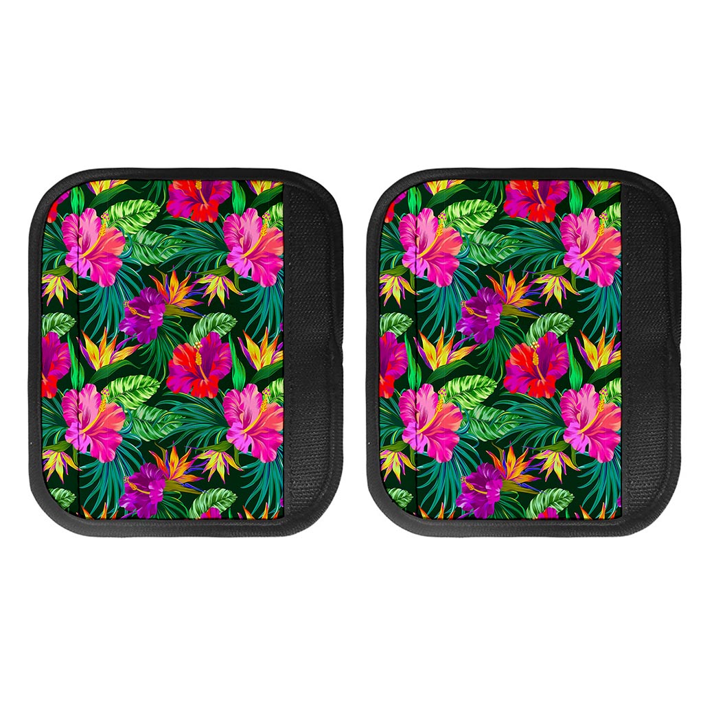 Purple Tropical Pattern Print Handle Covers