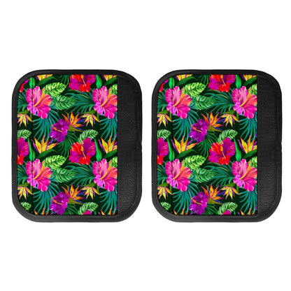 Purple Tropical Pattern Print Handle Covers