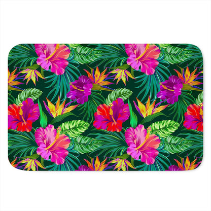 Purple Tropical Pattern Print Indoor Door Mat