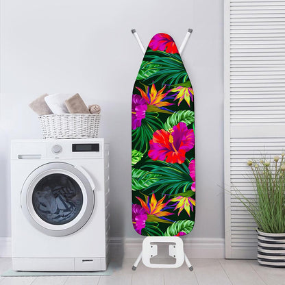 Purple Tropical Pattern Print Ironing Board Cover