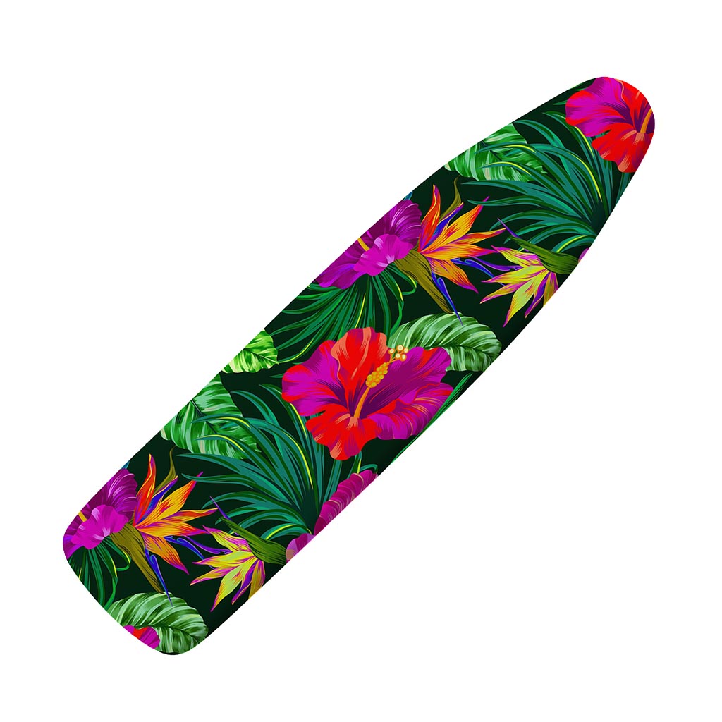 Purple Tropical Pattern Print Ironing Board Cover