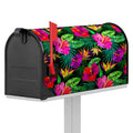 Purple Tropical Pattern Print Mailbox Cover