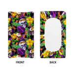 Purple Tropical Skull Pattern Print Changing Pad Cover