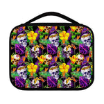 Purple Tropical Skull Pattern Print Classic Bible Case