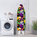 Purple Tropical Skull Pattern Print Ironing Board Cover