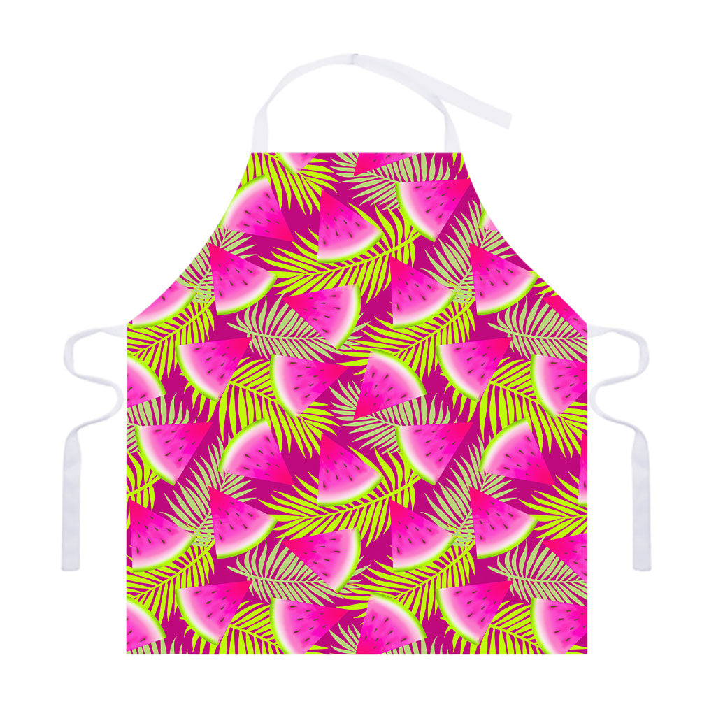 Purple Tropical Watermelon Pattern Print Adjustable Apron