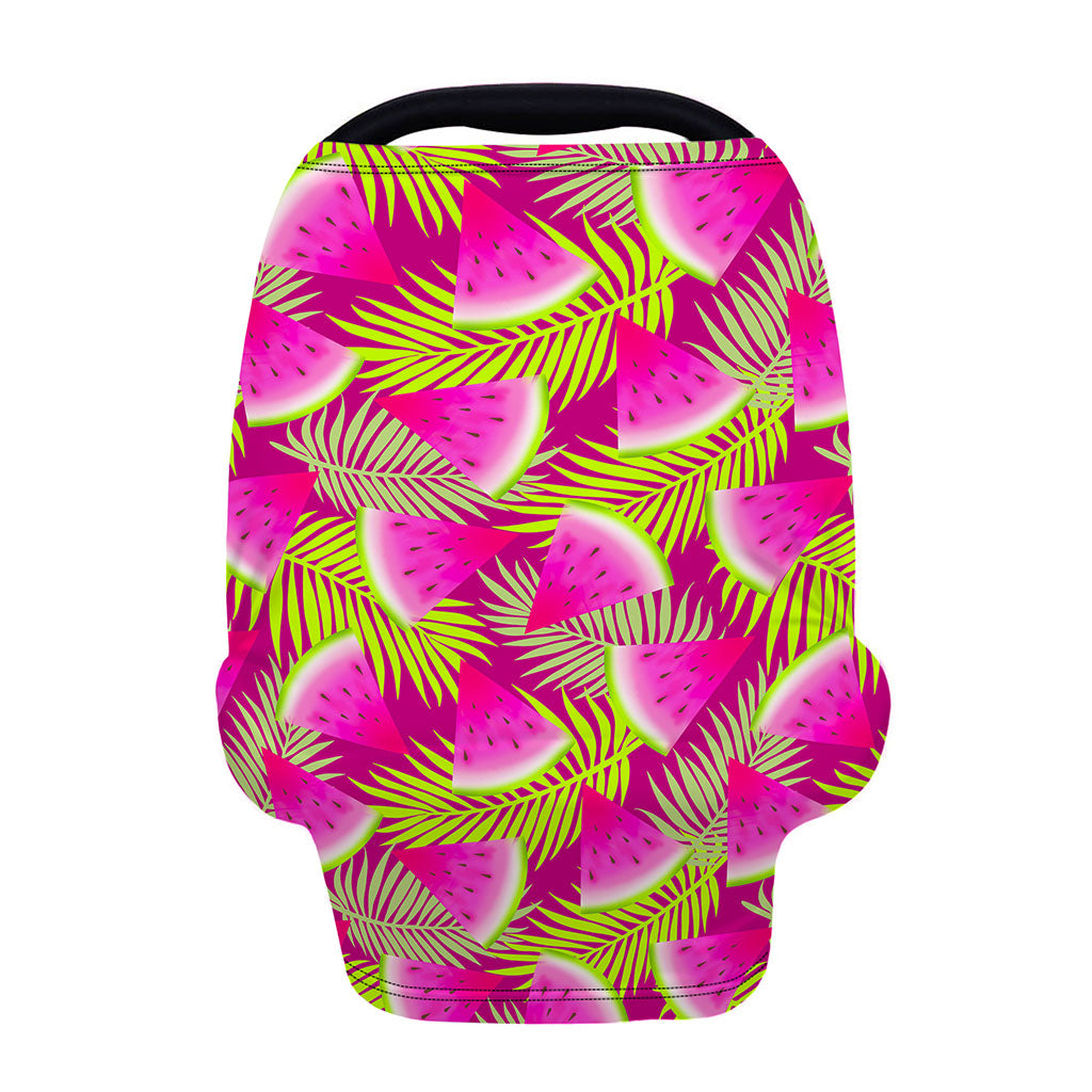Purple Tropical Watermelon Pattern Print Baby Seat Cover