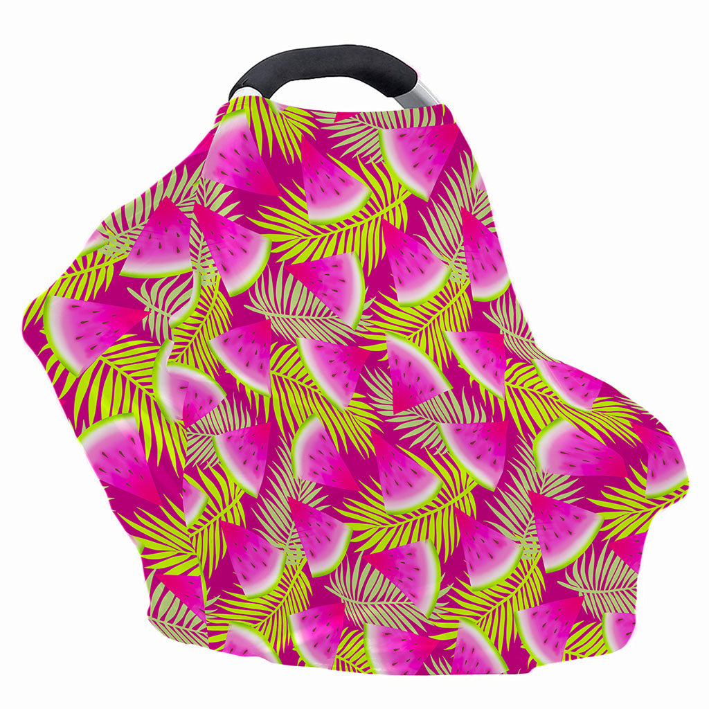 Purple Tropical Watermelon Pattern Print Baby Seat Cover