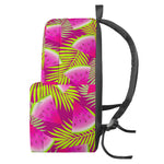 Purple Tropical Watermelon Pattern Print Backpack