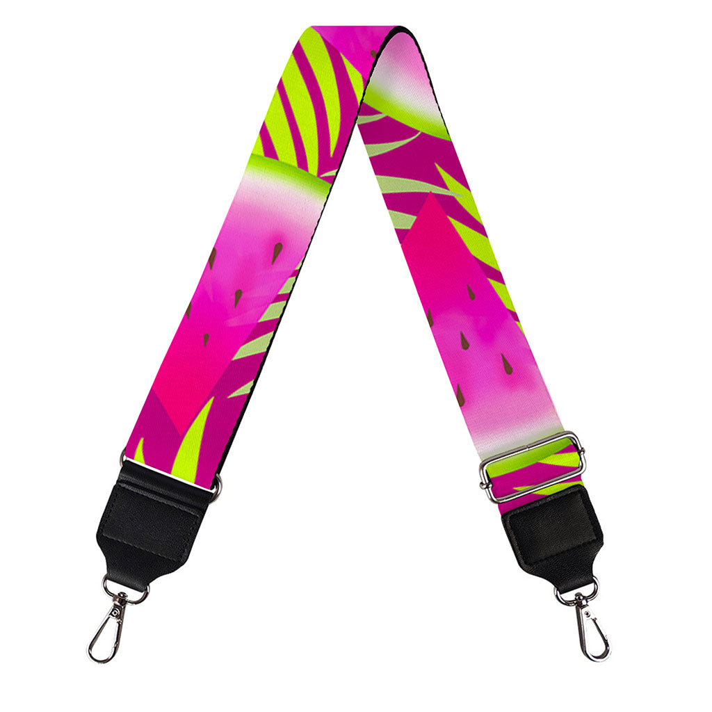 Purple Tropical Watermelon Pattern Print Bag Strap