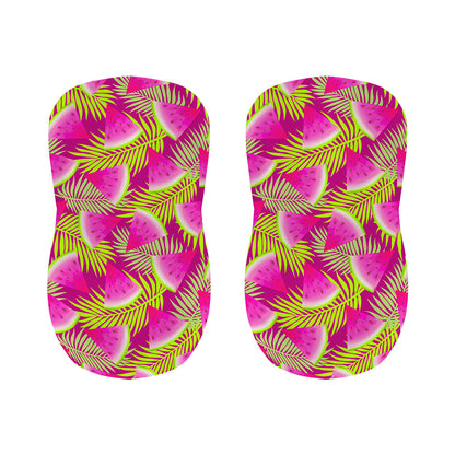 Purple Tropical Watermelon Pattern Print Bar Stool Covers