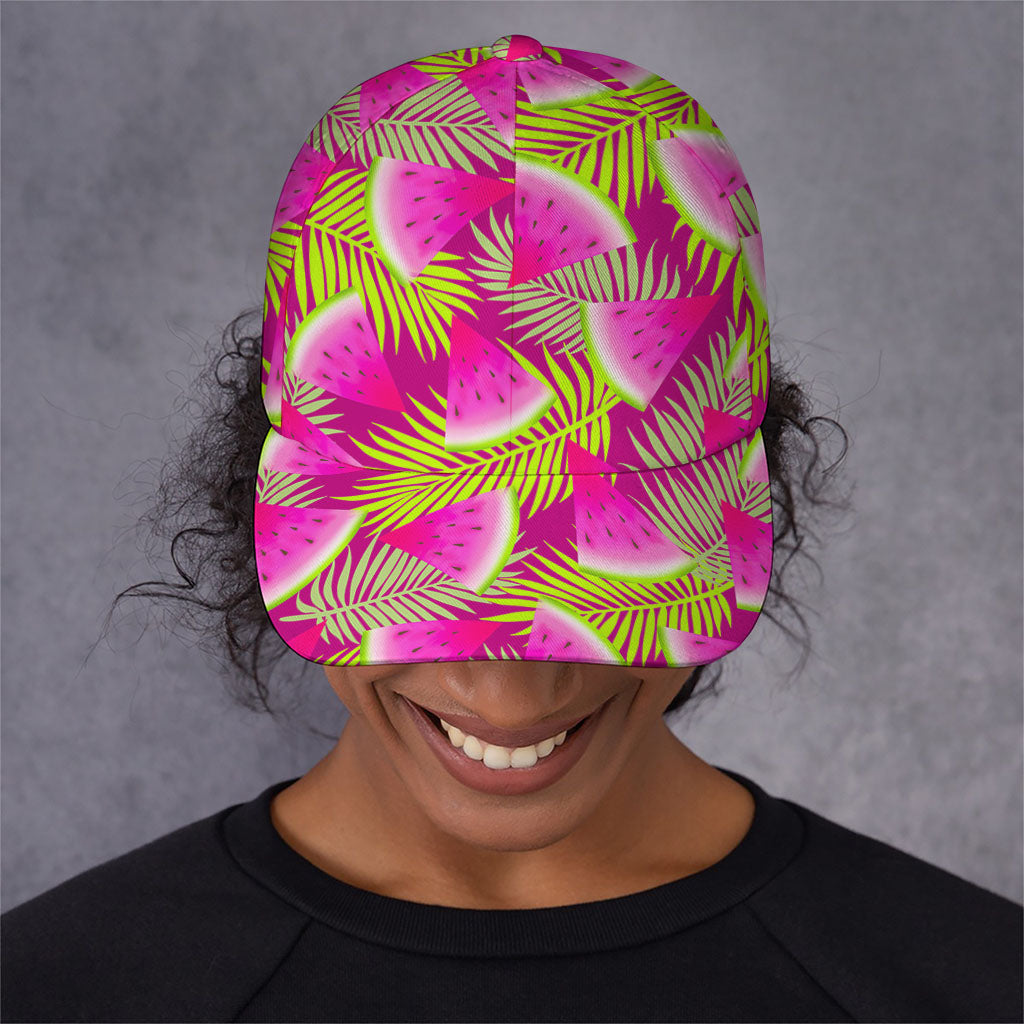 Purple Tropical Watermelon Pattern Print Baseball Cap