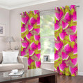 Purple Tropical Watermelon Pattern Print Dimout Grommet Curtains