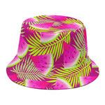 Purple Tropical Watermelon Pattern Print Bucket Hat
