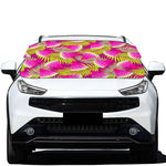 Purple Tropical Watermelon Pattern Print Car Windshield Snow Cover