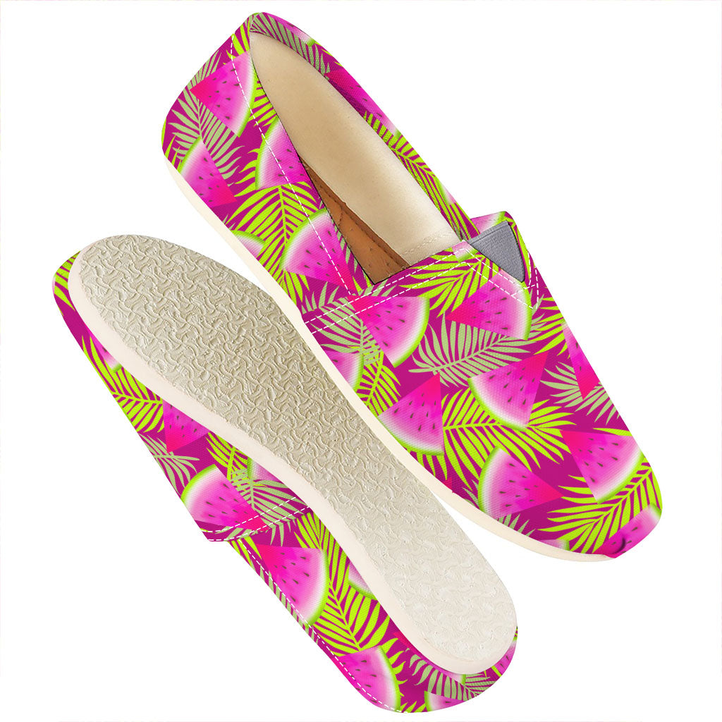 Purple Tropical Watermelon Pattern Print Casual Shoes