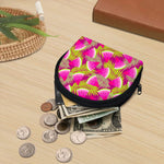 Purple Tropical Watermelon Pattern Print Coin Purse