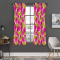 Purple Tropical Watermelon Pattern Print Grommet Curtain Panels
