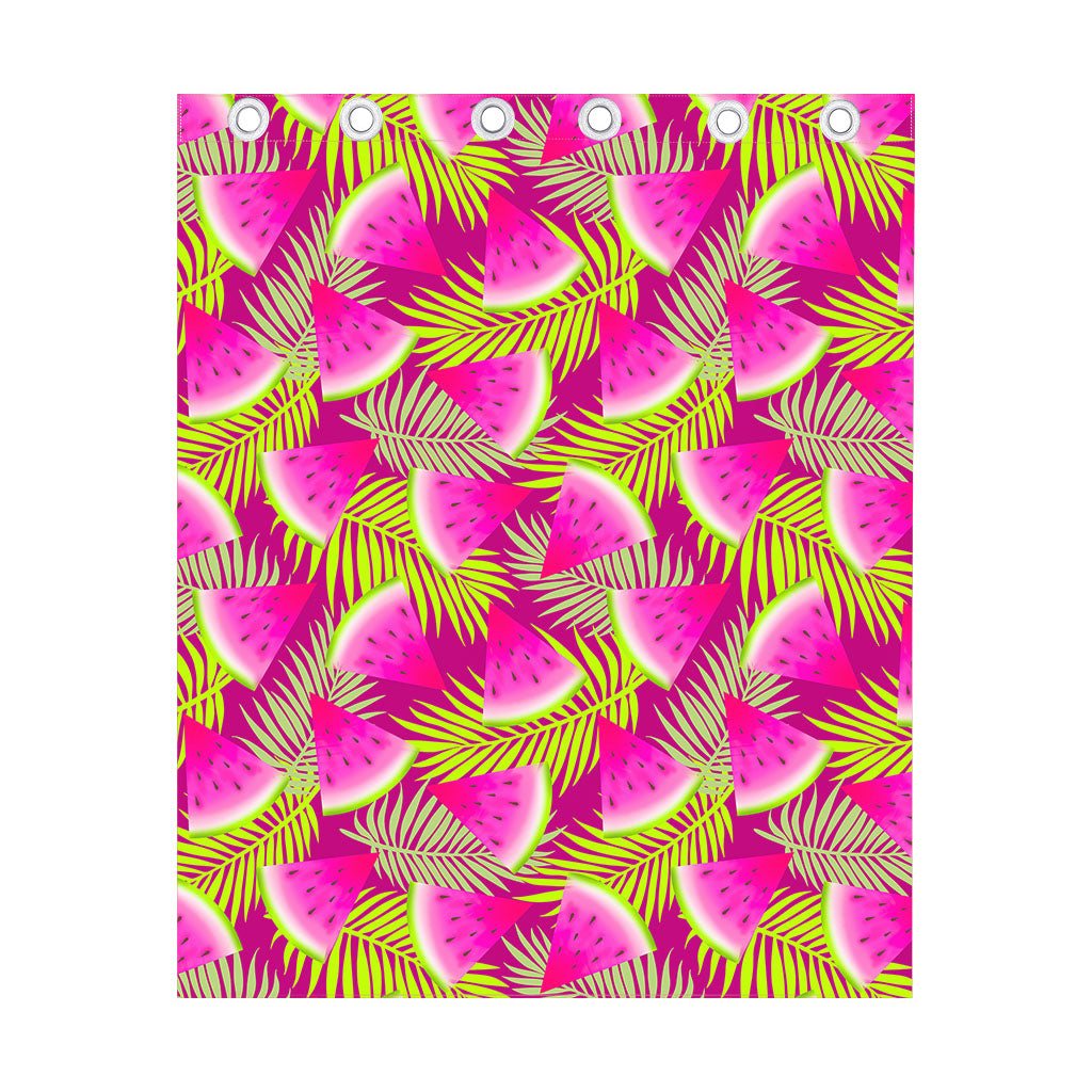 Purple Tropical Watermelon Pattern Print Curtain