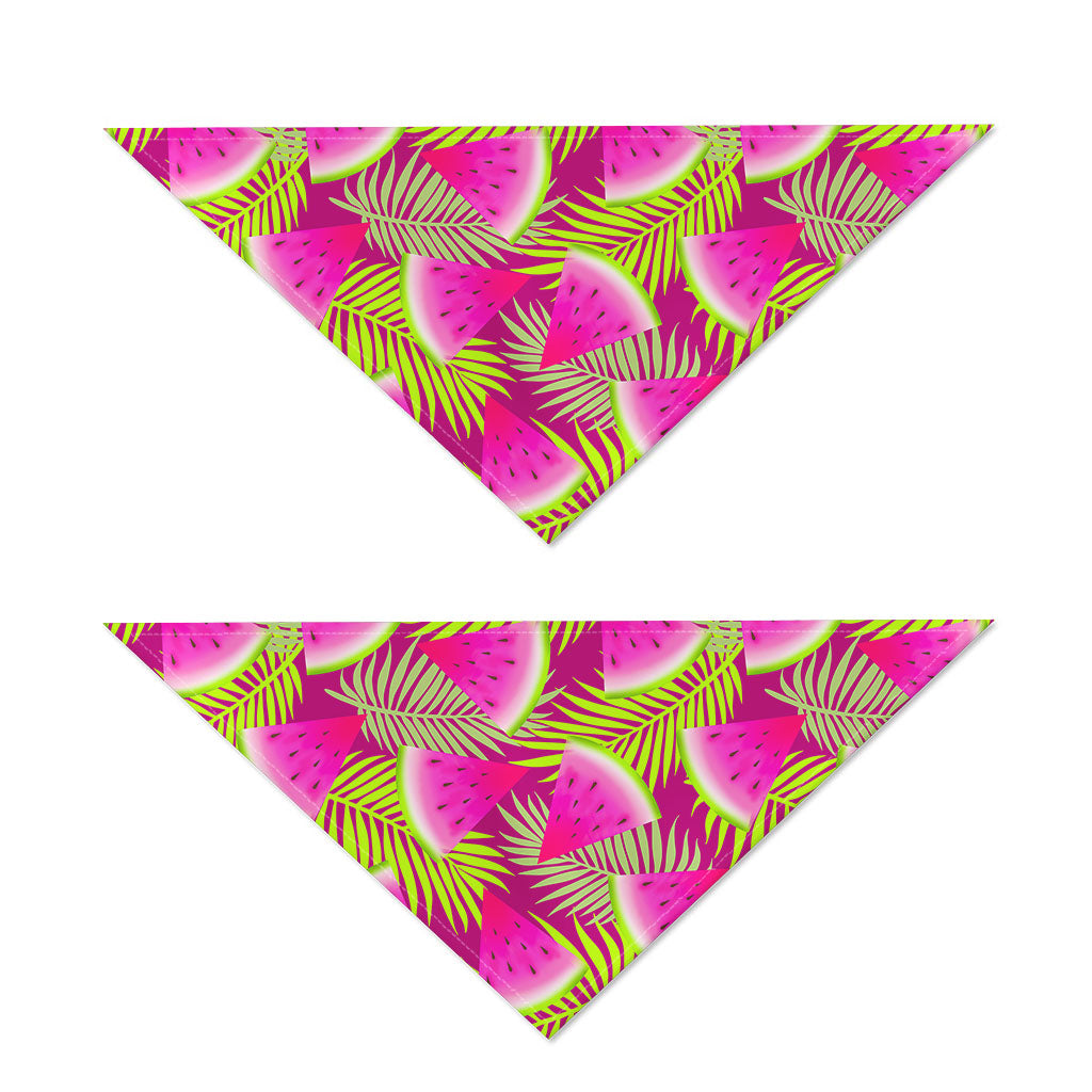 Purple Tropical Watermelon Pattern Print Dog Bandana
