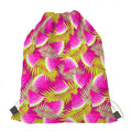 Purple Tropical Watermelon Pattern Print Drawstring Bag