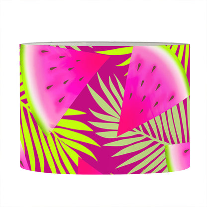 Purple Tropical Watermelon Pattern Print Drum Lamp Shade