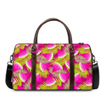 Purple Tropical Watermelon Pattern Print Duffle Bag