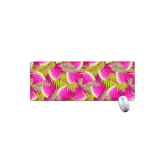 Purple Tropical Watermelon Pattern Print Extended Mouse Pad