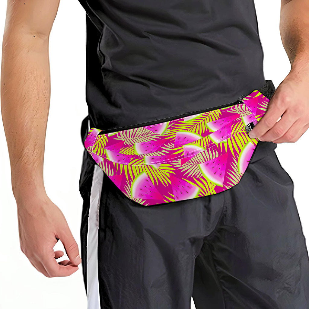 Purple Tropical Watermelon Pattern Print Fanny Pack