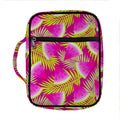 Purple Tropical Watermelon Pattern Print Front Pocket Bible Bag