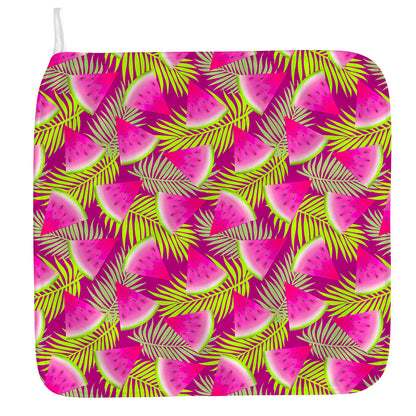 Purple Tropical Watermelon Pattern Print Hand Towel