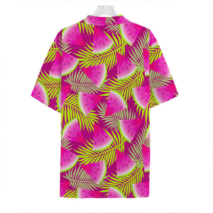 Purple Tropical Watermelon Pattern Print Hawaiian Shirt