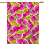 Purple Tropical Watermelon Pattern Print House Flag
