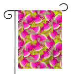 Purple Tropical Watermelon Pattern Print House Flag