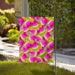 Purple Tropical Watermelon Pattern Print House Flag