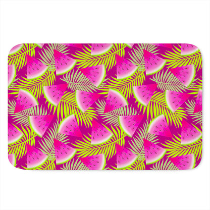 Purple Tropical Watermelon Pattern Print Indoor Door Mat