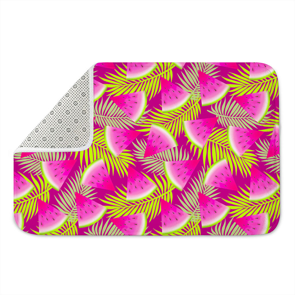 Purple Tropical Watermelon Pattern Print Indoor Door Mat