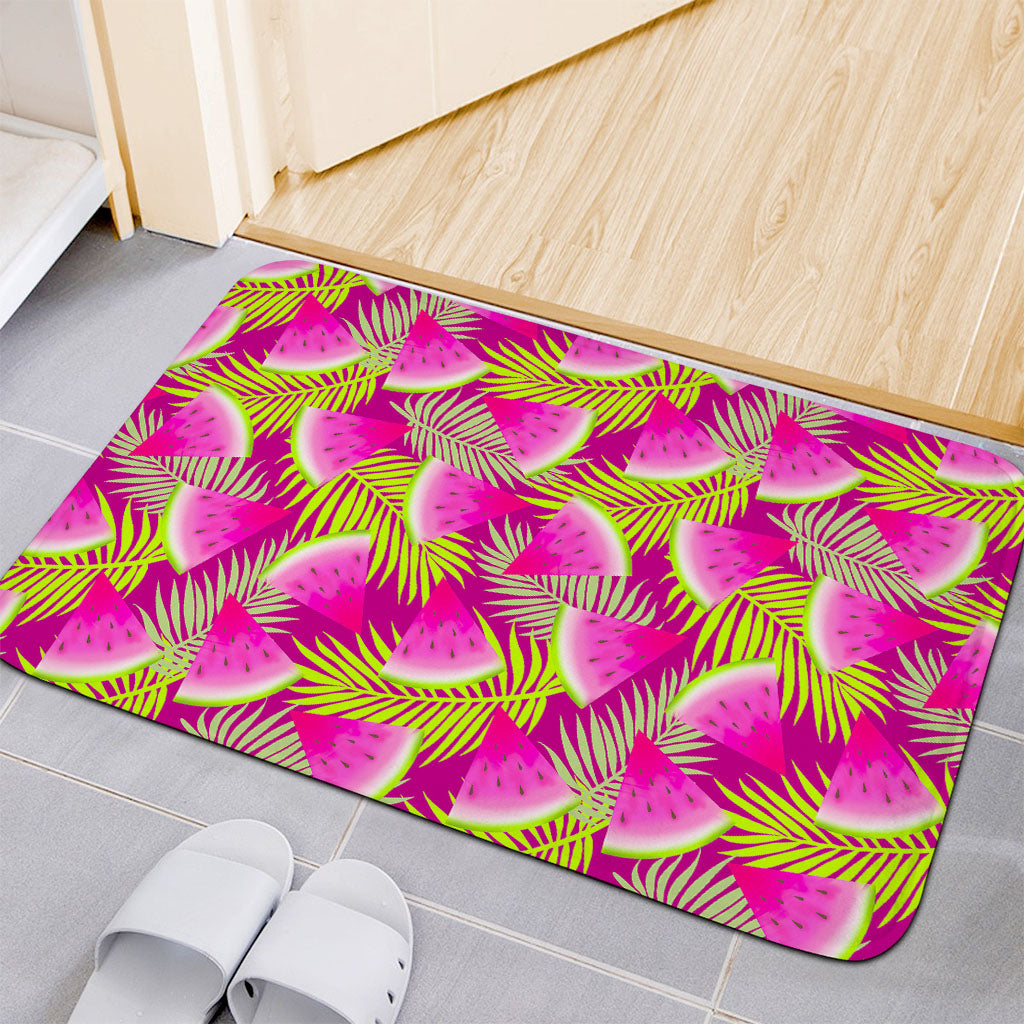 Purple Tropical Watermelon Pattern Print Indoor Door Mat