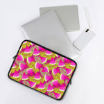 Purple Tropical Watermelon Pattern Print Laptop Sleeve