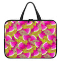 Purple Tropical Watermelon Pattern Print Laptop Sleeve With Handle