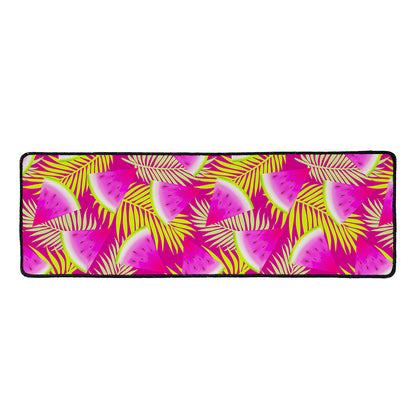 Purple Tropical Watermelon Pattern Print Long Kitchen Mat