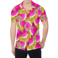 Purple Tropical Watermelon Pattern Print Men's Shirt