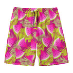 Purple Tropical Watermelon Pattern Print Men's Swim Trunks
