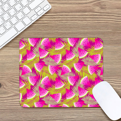 Purple Tropical Watermelon Pattern Print Mouse Pad