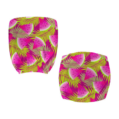 Purple Tropical Watermelon Pattern Print Office Chair Cover