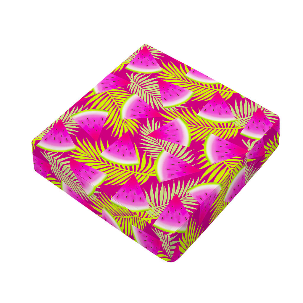 Purple Tropical Watermelon Pattern Print Outdoor Seat Cushion Cover
