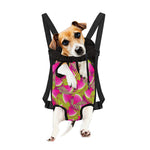 Purple Tropical Watermelon Pattern Print Pet Carrier Backpack