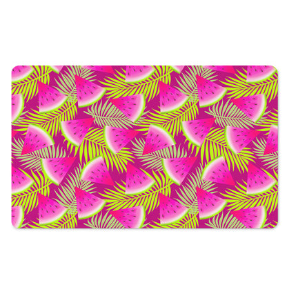 Purple Tropical Watermelon Pattern Print Polyester Doormat